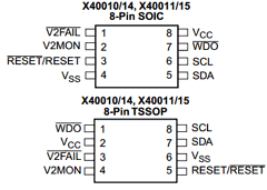 X40015S8I-C Datasheet PDF Xicor -> Intersil