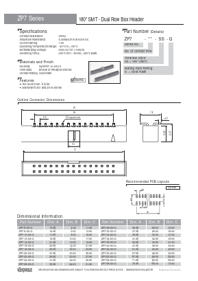 ZP7-44-SS-G Datasheet PDF Yamaichi Electronics Co., Ltd.