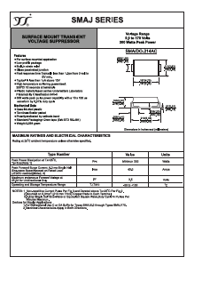 SMAJ130A Datasheet PDF Yangzhou yangjie electronic co., Ltd