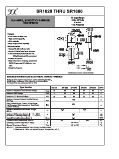 SR1660 Datasheet PDF Yangzhou yangjie electronic co., Ltd