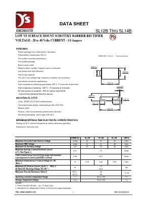 SL12B Datasheet PDF Yea Shin Technology Co., Ltd