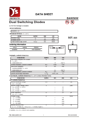 BAW56W Datasheet PDF Yea Shin Technology Co., Ltd