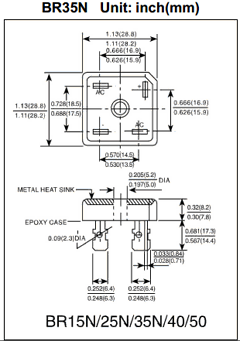 KBPC25005N Datasheet PDF Yea Shin Technology Co., Ltd