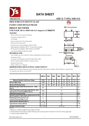 MB10S Datasheet PDF Yea Shin Technology Co., Ltd