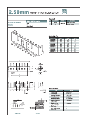 BMAW250 Datasheet PDF YEONHO ELECTRONICS