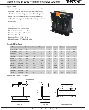 SG-1.5KVA Datasheet PDF Beijing Yaohuadechang Electronic Co., Ltd.