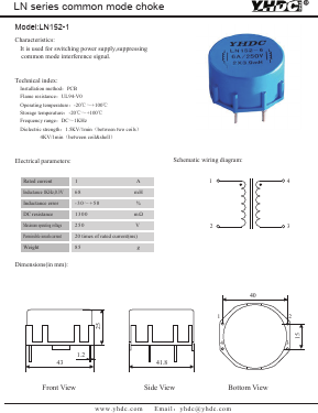 LN152-1 Datasheet PDF Beijing Yaohuadechang Electronic Co., Ltd.