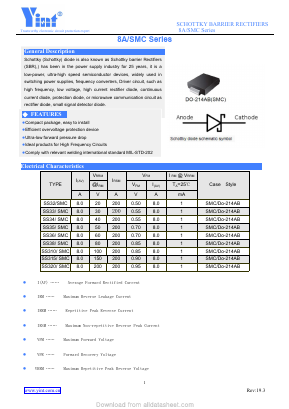 SS32SMC Datasheet PDF Shanghai Yint Electronic Co., Ltd.