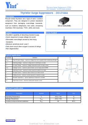 P0640S Datasheet PDF Shanghai Yint Electronic Co., Ltd.