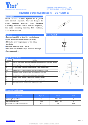 P1500L Datasheet PDF Shanghai Yint Electronic Co., Ltd.