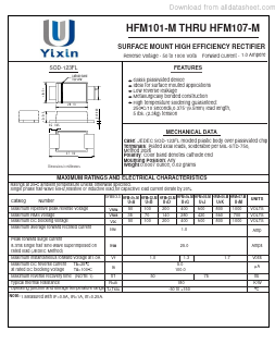 HFM107-M Datasheet PDF Shenzhen Yixinwei Technology Co., Ltd.