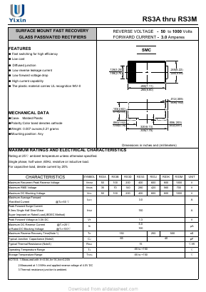 RS3K Datasheet PDF Shenzhen Yixinwei Technology Co., Ltd.