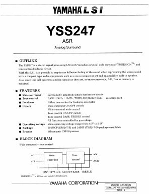 YSS247 Datasheet PDF Yamaha Corporation