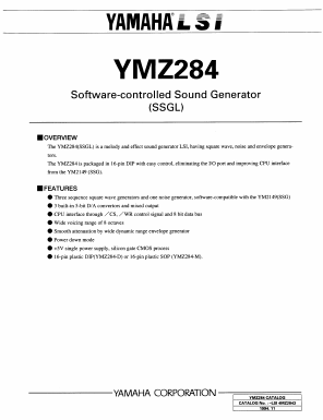 YMZ284-D Datasheet PDF Yamaha Corporation