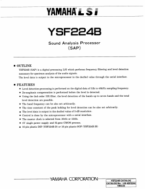 YSF224B Datasheet PDF Yamaha Corporation