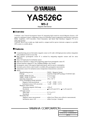 YAS526C Datasheet PDF Yamaha Corporation