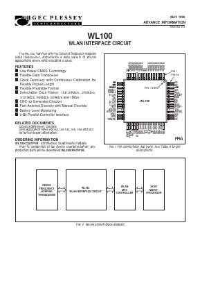 WL100PR Datasheet PDF Zarlink Semiconductor Inc