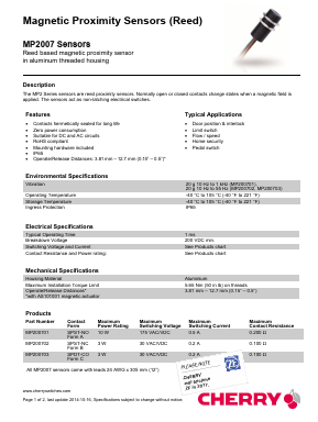 MP200701 Datasheet PDF [ZF Friedrichshafen AG