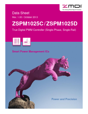 ZSPM1025D Datasheet PDF Zentrum Mikroelektronik Dresden AG