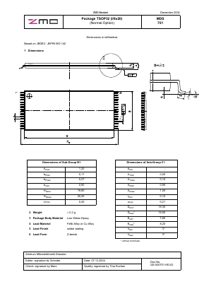 MDS751 Datasheet PDF Zentrum Mikroelektronik Dresden AG