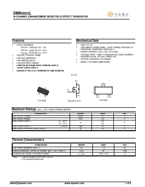 DMN3052L Datasheet PDF ZP Semiconductor