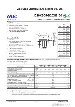 D20XB05 Datasheet PDF Zibo Seno Electronic Engineering Co.,Ltd
