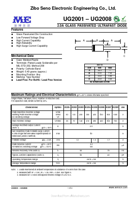 UG2007 Datasheet PDF Zibo Seno Electronic Engineering Co.,Ltd