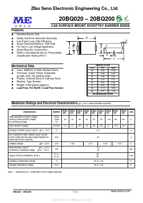 20BQ020 Datasheet PDF Zibo Seno Electronic Engineering Co.,Ltd