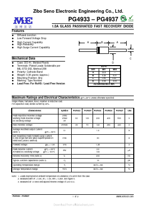 PG4933 Datasheet PDF Zibo Seno Electronic Engineering Co.,Ltd