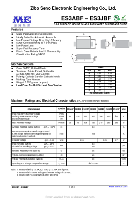 ES3BBF Datasheet PDF Zibo Seno Electronic Engineering Co.,Ltd