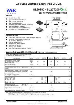 SL20T120 Datasheet PDF Zibo Seno Electronic Engineering Co.,Ltd