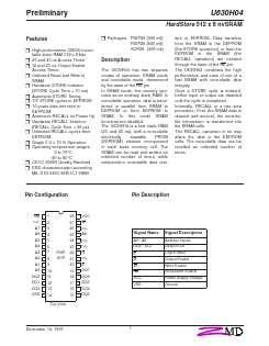 U630H04SC45 Datasheet PDF Zentrum Mikroelektronik Dresden AG