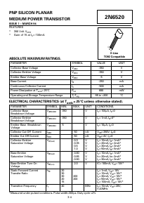 2N6520 Datasheet PDF Zetex => Diodes