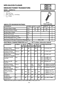 2N6716 Datasheet PDF Zetex => Diodes