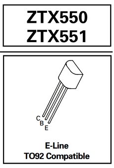 ZTX550 Datasheet PDF Zetex => Diodes