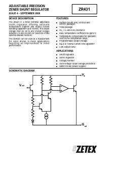 ZR431F01 Datasheet PDF Zetex => Diodes