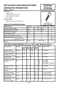 ZTX704 Datasheet PDF Zetex => Diodes