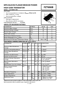 FZT690 Datasheet PDF Zetex => Diodes