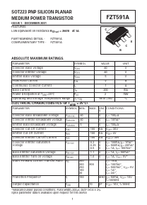 FZT591A Datasheet PDF Zetex => Diodes