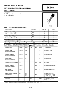 BC640 Datasheet PDF Zetex => Diodes