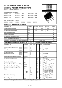 BCX54 Datasheet PDF Zetex => Diodes