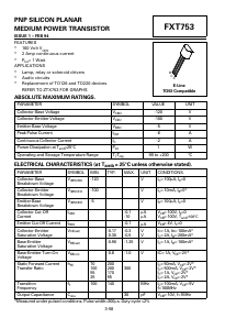 FXT753 Datasheet PDF Zetex => Diodes