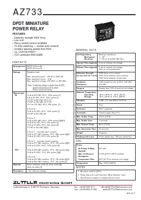 AZ733 Datasheet PDF Zettler Electronics