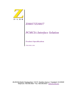 Z16M17 Datasheet PDF Zilog