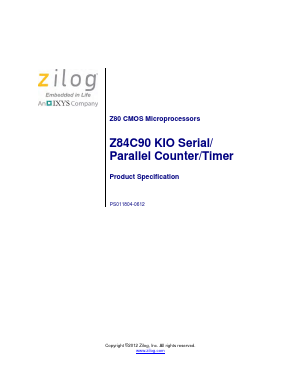 Z84C90 Datasheet PDF Zilog