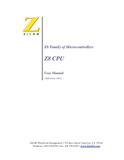 Z86E08 Datasheet PDF Zilog