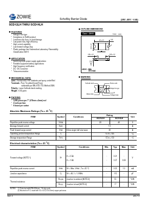 SCD12LH Datasheet PDF ZOWIE Technology